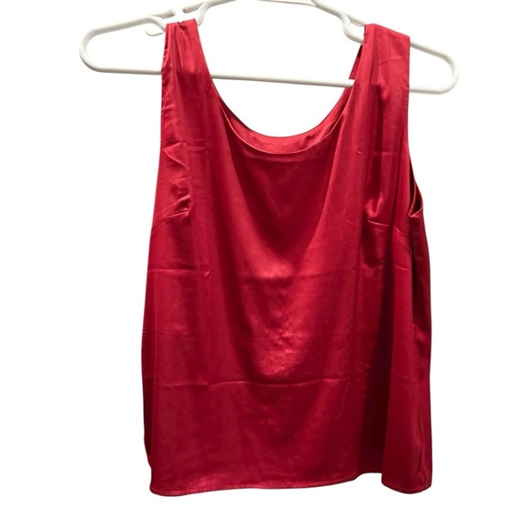 Elegant Red Women's Tank Top - Picture 2 of 6